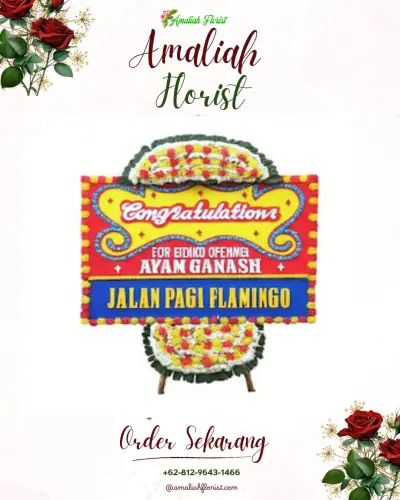 Bunga Papan Congratulation di Huangobotu